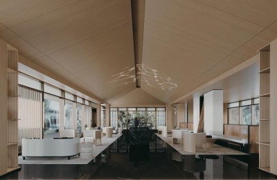 【3D悬赏模型】万象方合设计现代风格售楼处洽谈区3D模型下载